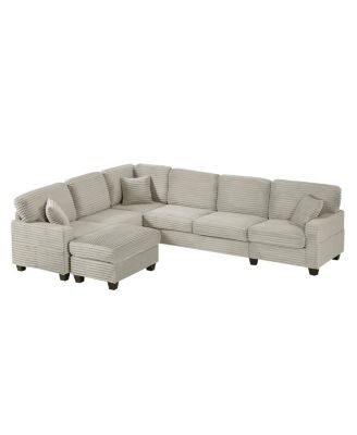 Streamdale U-shaped Sectional Sofa with Ottoman & Storage