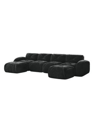 Streamdale U-shaped Boneless Sofa, Tufted, 32D High Density Sponge, Anti-Slip