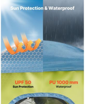 1-Room Camping Shower Tent with Shower Bag, Stakes and Carry Bag