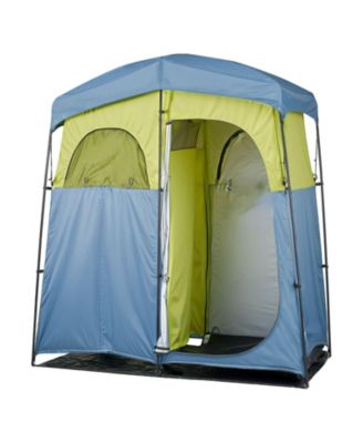 2-Room Camping Shower Tent with Shower Bag and Carry Bag