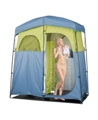 2-Room Camping Shower Tent with Shower Bag and Carry Bag