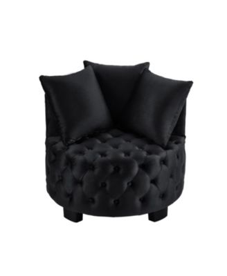 Contemporary Upholstered Tufted Leisure Chair Accent