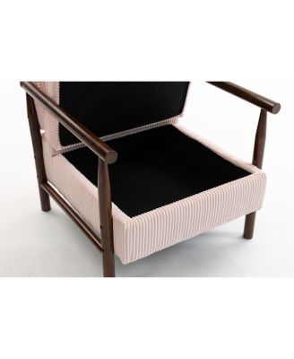 Storage Chair, Mid Century Modern Accent Chair with Wood Frame