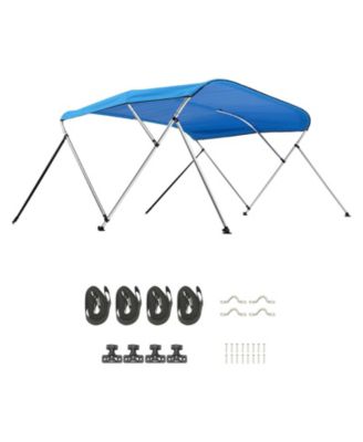 3 Bow Boat Bimini Top 6 Ft with Aluminum Frame