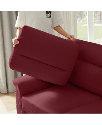  82" Modern Snowfleece 3-Seater Sofa