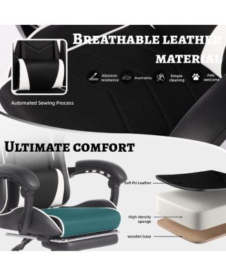 Homall Ergonomic Gaming Chair with Headrest and Lumbar Pillow