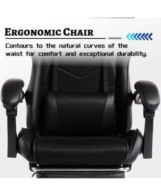Human-Computer Interaction Gaming Chair with Footrest
