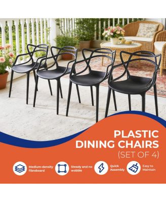 Contemporary Transparent Dining Chair with Metal Legs