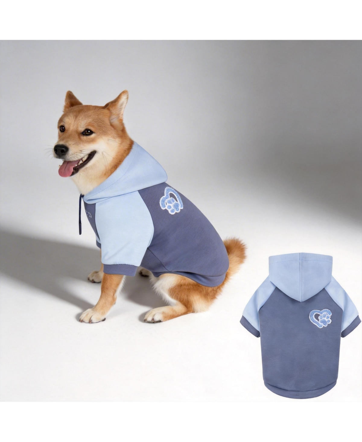 Aronkl Dog Hoodie Stretchy Warm Pet Sweatshirt with Leash Hole Soft Comfort Winter