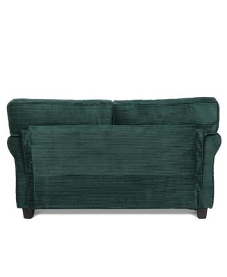 Modern Corduroy 2-Seater Sofa with Removable Cushions & Padded Armrests