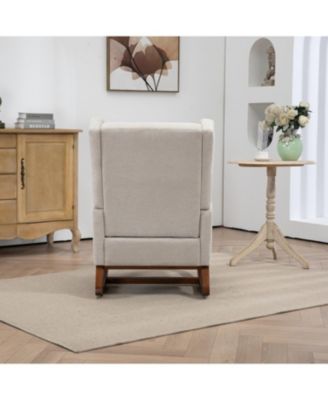 Modern Rocking Chair with Footrest