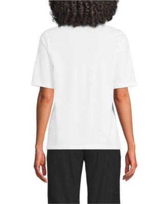Women's Supima Jersey Half Sleeve Splitneck Shirt