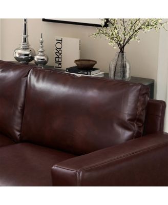 112" Luxury PU Leather Sofa