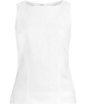 Women's Linen Sleeveless Peplum Top