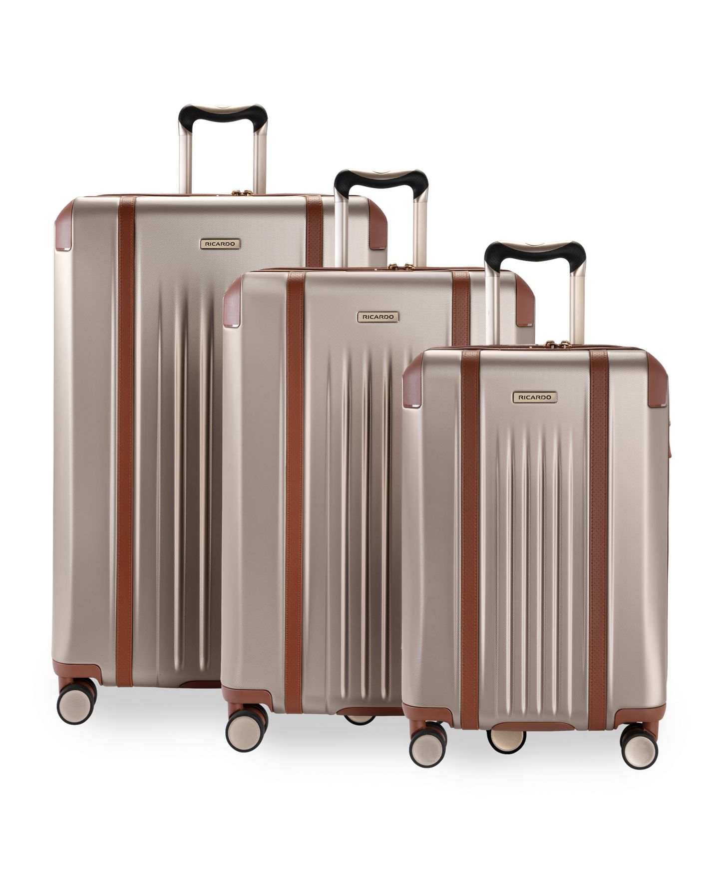 Чемодан Ricardo Montecito 2.0 Small Hardside Carry-On Spinner Suitcase, цвет: Шампань — фото 15