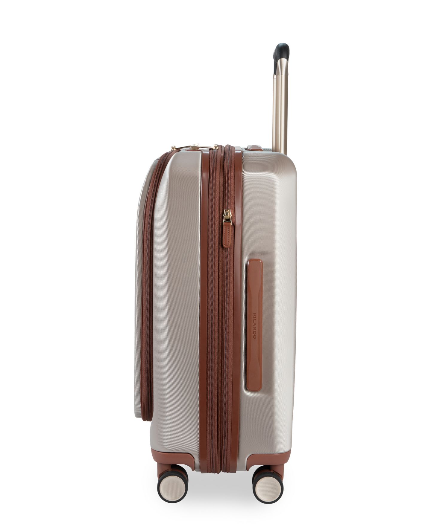 Чемодан Ricardo Montecito 2.0 Fast Access Small Hardside Carry-On Spinner Suitcase, цвет: Шампань — фото 4