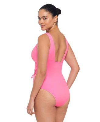 Women's Sculpting Cinched Adjustable One-Piece Swimsuit