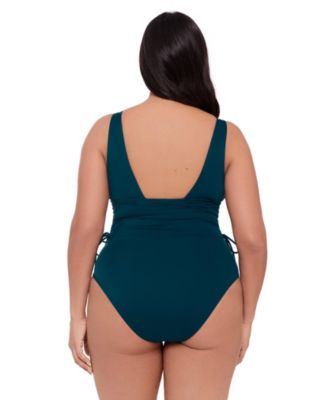 Women's Sculpting Cinched Adjustable One-Piece Swimsuit