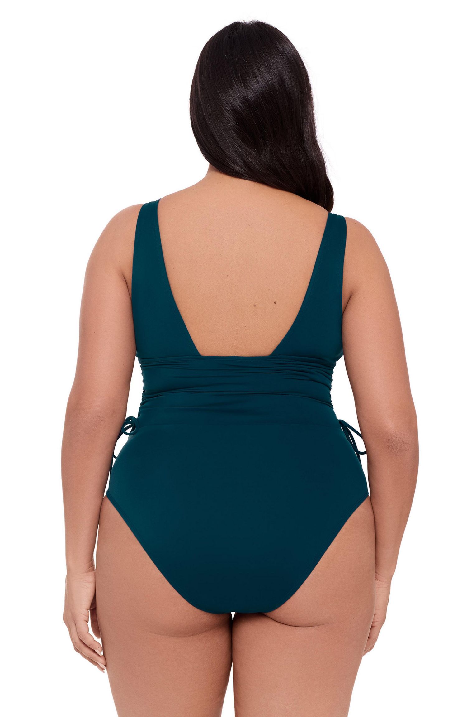 Women's Sculpting Cinched Adjustable One-Piece Swimsuit
