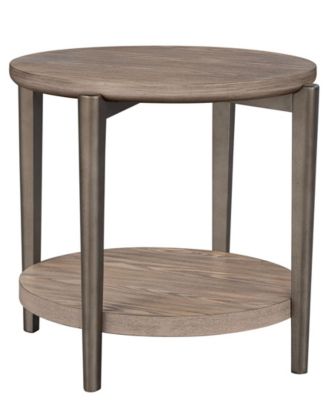 Tayen 24" Round Bottom Shelf End Table