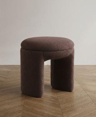 Emery 18" U-Shaped Upholstered Ottoman