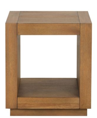 Gryel 20" Bottom Shelf Square End Table