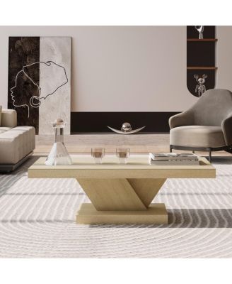 Streamdale 47" Modern Cross Leg Coffee Table with Storage