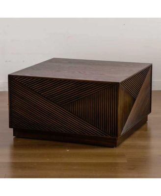 Square Coffee Table, Modern, No Assembly Required