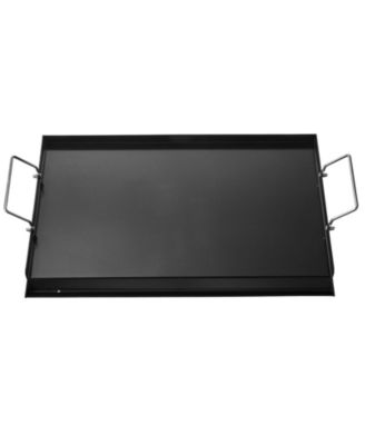 24 x 16 Inch Carbon Steel Griddle Plate for Gas Grill with Handles