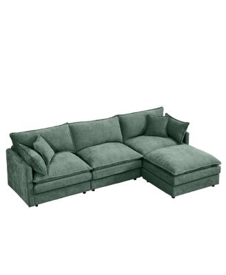 Modular Sectional Sofa, 102" L-Shaped Couch Set