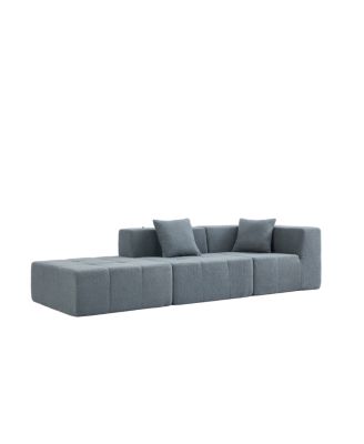 Modern Modular Sectional Single Sofa Couch Accent Armless Chair