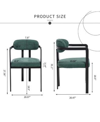  Modern Dining Room Chairs, Upholstered Boucle Kitchen Dining Chairs