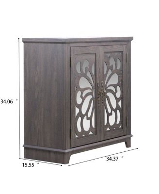 Elegant sideboard with 2 mirrored doors and storage