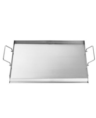 23 x 16 Inch Stainless Steel Griddle Plate for Gas Grill with Handles
