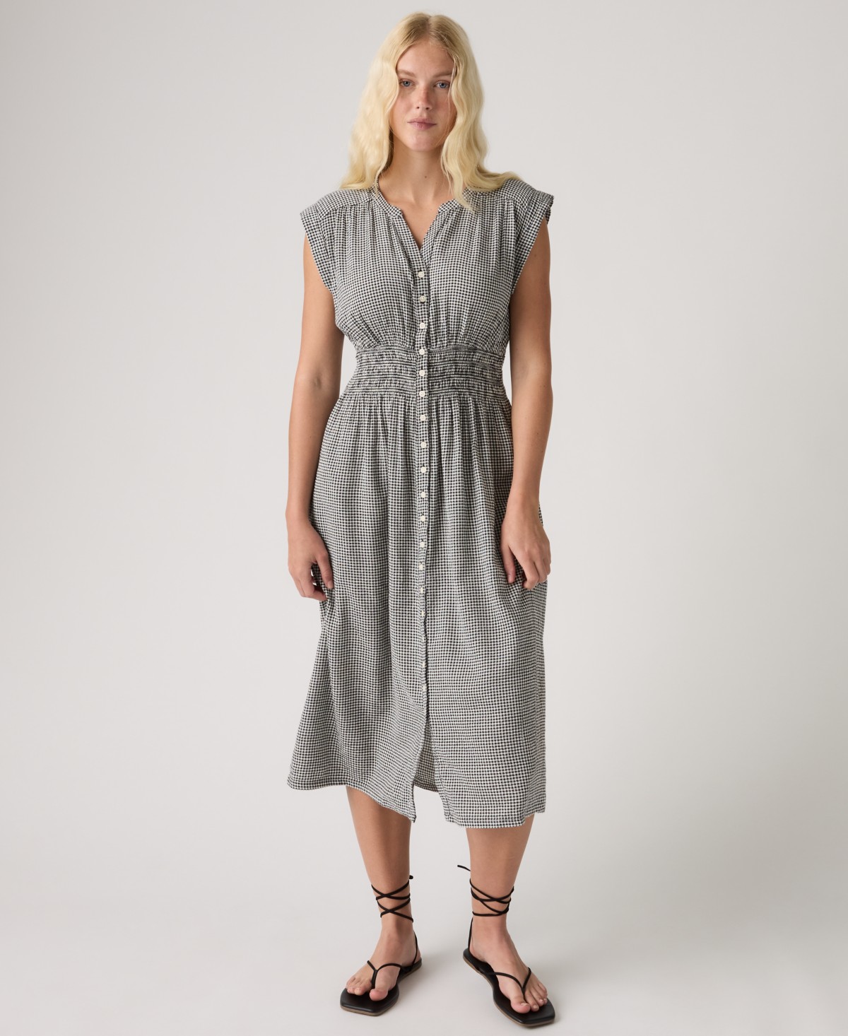 Женские платья Levi's Women's Beatrice Button-Front Midi Dress — фото 1