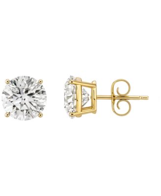 Lab-Grown Diamond Stud Earrings (4 ct. t.w.) in 14k White or Yellow Gold