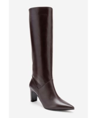 Women's Merla Leather Block Heel Boot