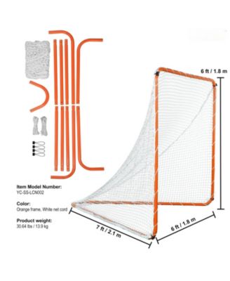 6 x 6 Ft Lacrosse Goal with Steel Frame and Carry Bag