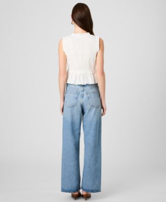 Women's V-Neck Tie-Front Top