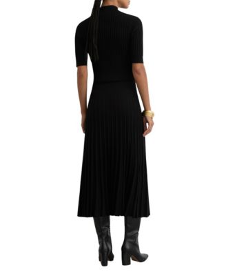 Women's Button-Detail Knitted Midi Dress
