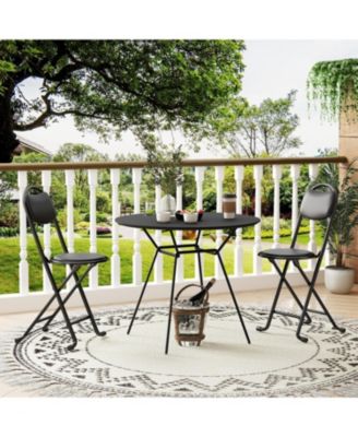 Streamdale Folding Stool with Back, Cushioned, Portable