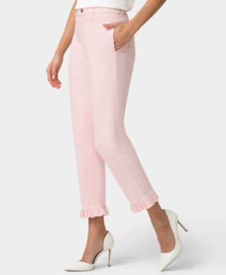 Women's Ruffle Denim Skimmer Pull-On Sleepwear Pant