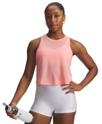 Women's Tech Sport Mesh Crop Sleeveless Tank Top