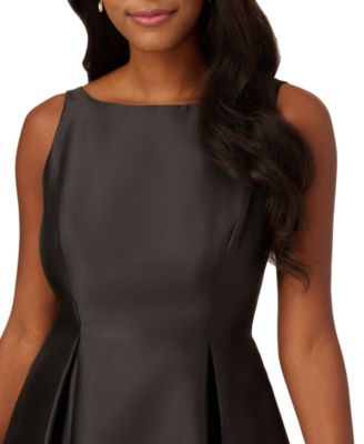 Women's Boat-Neck Fit & Flare Midi Dress