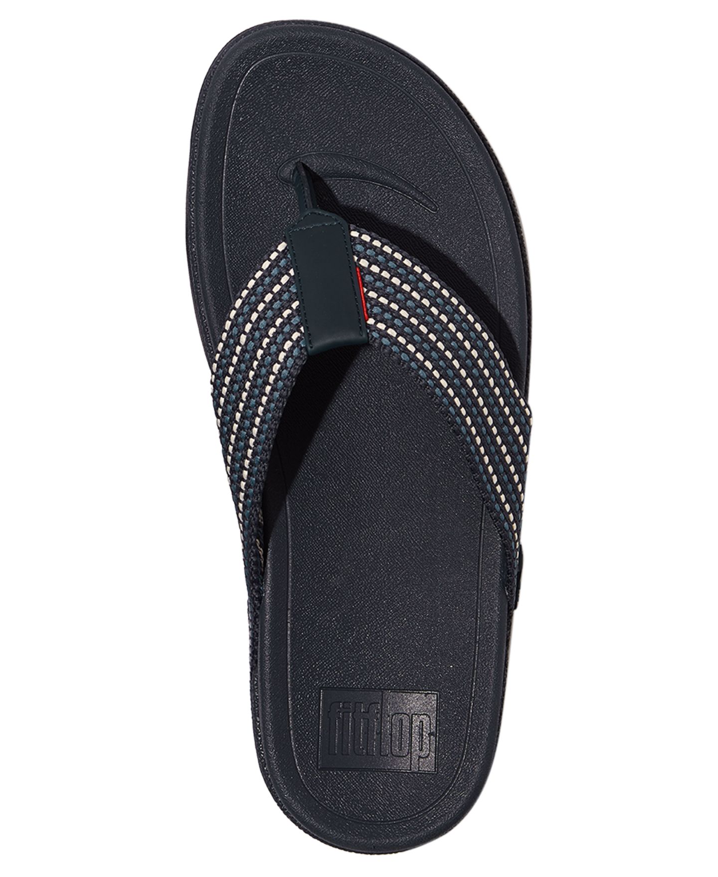 Мужские сандалии FitFlop GF1 Three Tone Webbing Flip-Flops, цвет: Полуночный тёмно-синий — фото 3