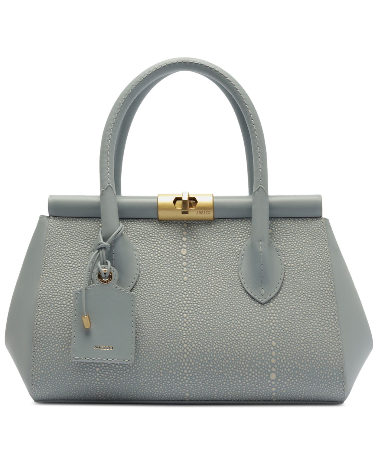 Morgan Small Turn-Lock Tote Handbag