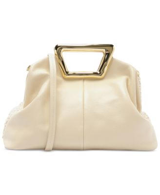 Amelia Medium Embroidery Snap Button Crossbody Bag