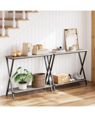 41.3" Narrow Industrial Console Table