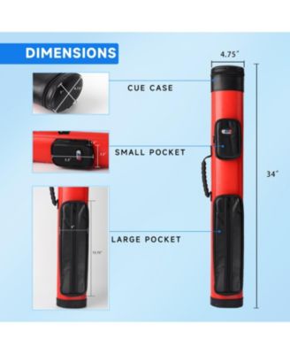 Oval Deluxe Hard Billiard Pool Cue Stick Carrying Case, Billiard Cue Case.