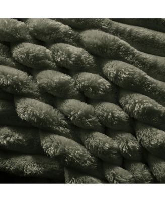 Plush Corduroy Ottoman